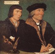 Hans Holbein Thomas and his son s portrait of John oil painting reproduction